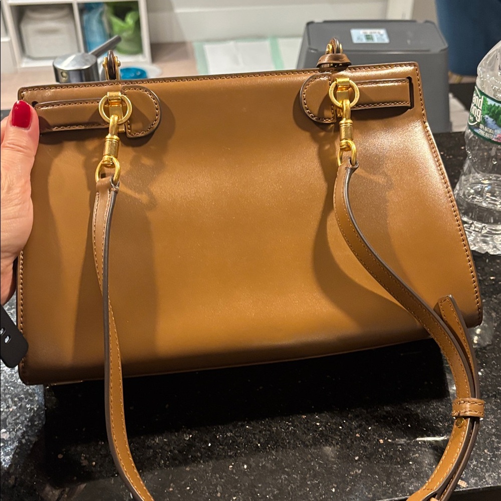 Tory Burch Lee Radziwill Leather Handbag - Picture 8 of 9